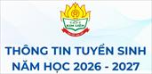 THÔNG BÁO TUYỂN SINH NĂM HỌC 2026 - 2027 CỦA TRƯỜNG THPT KIM LIÊN