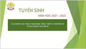 Các bước xác nhận nhập học trực tiếp và nộp hồ sơ tuyển sinh  vào lớp 10